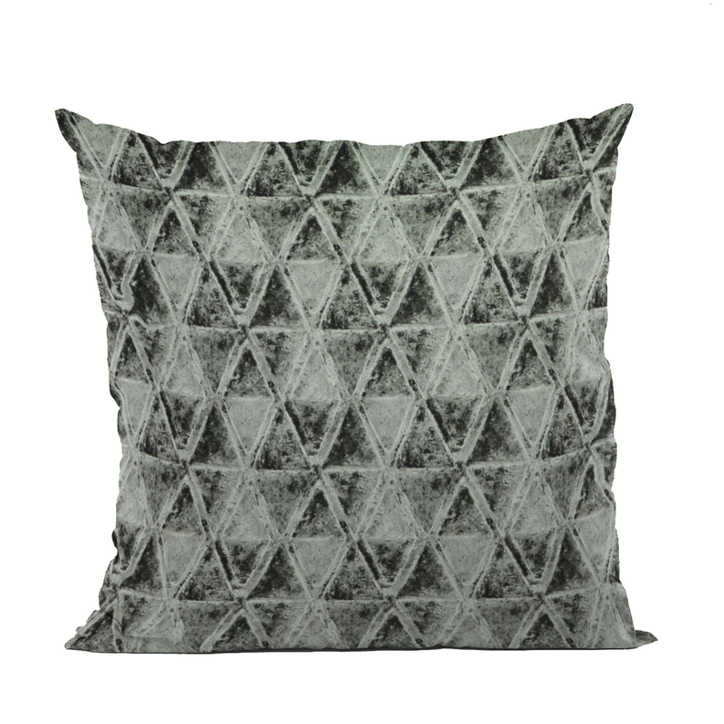 Plutus Velvet With Foil Printing Luxury Throw Pillow Double sided  12" x 20" Noir