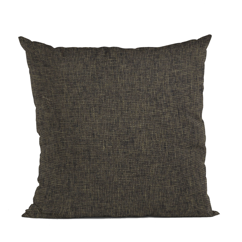 Plutus Waffle Textured Solid, Sort Of A Waffle Texture Luxury Throw Pillow Double sided  26" x 26" Espresso