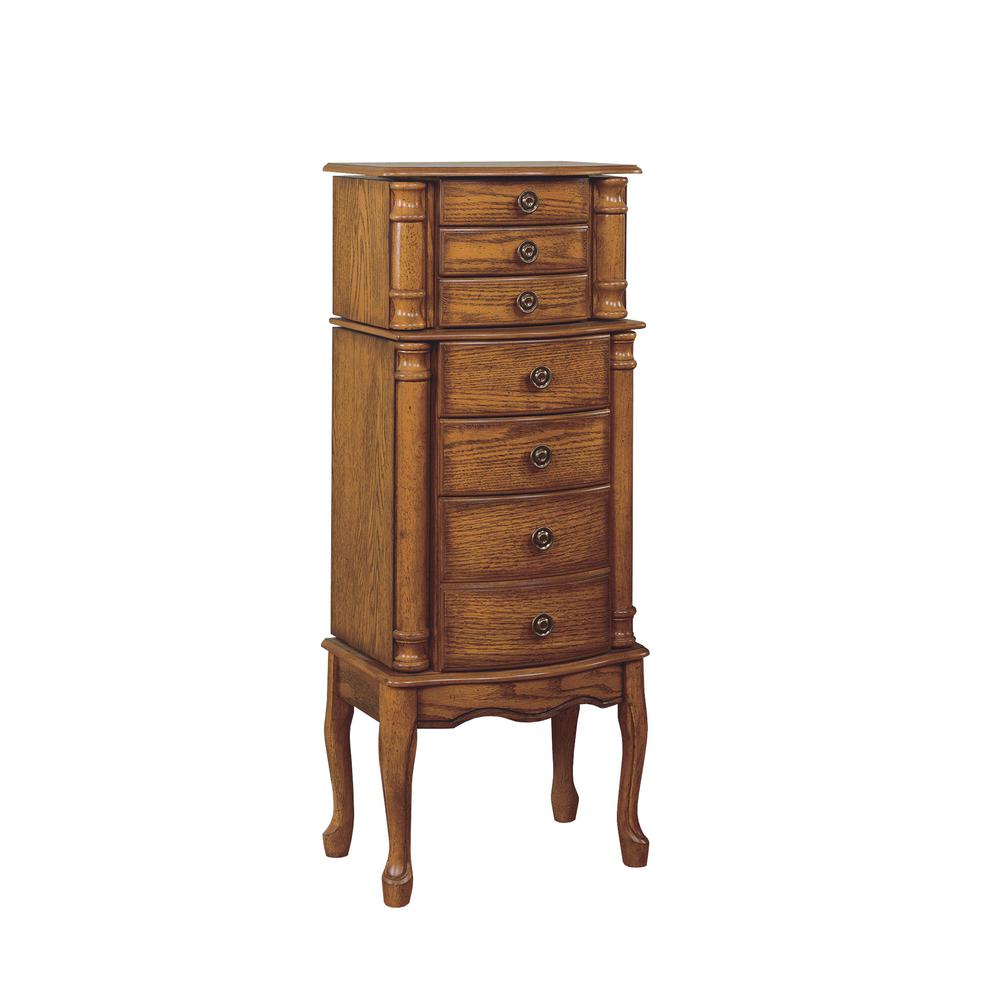 Woodland Oak Jewelry Armoire