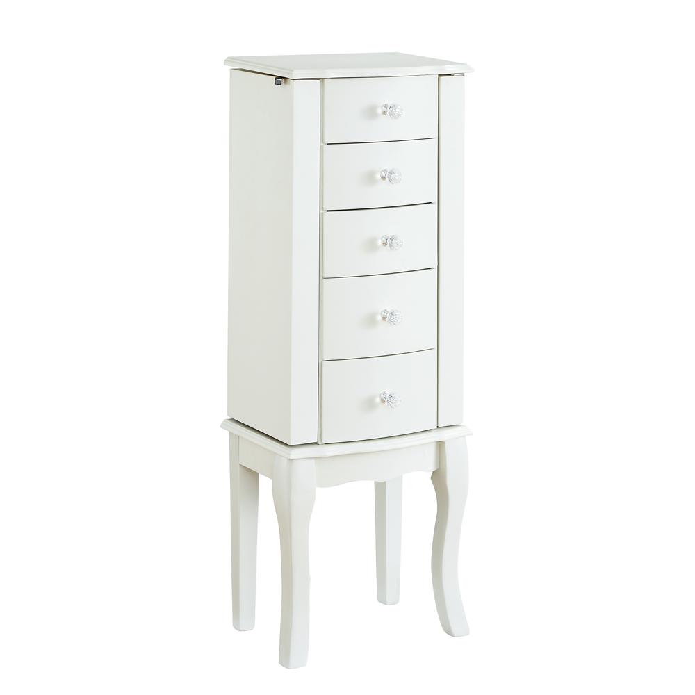 White Jewelry Armoire