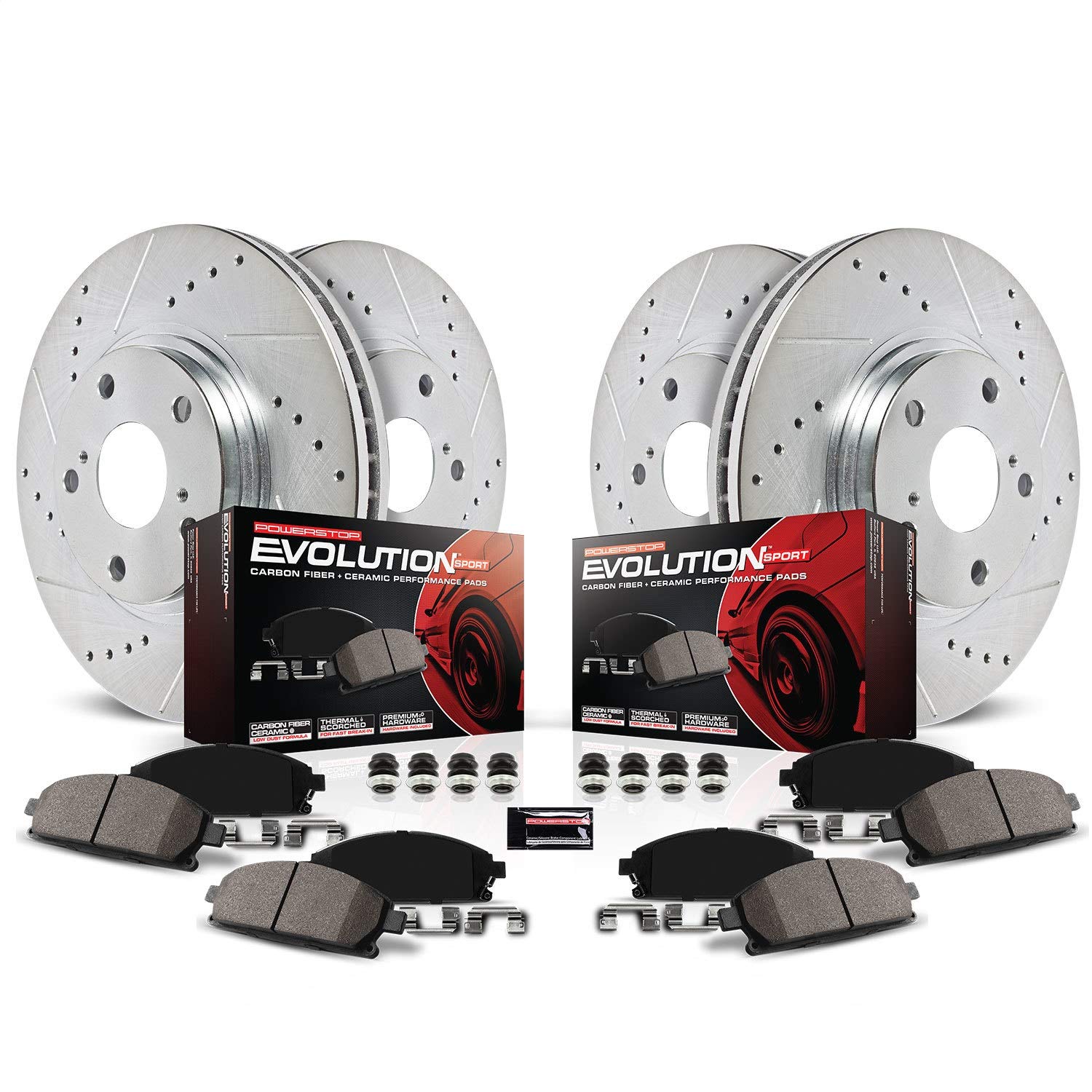 FRONT & REAR 1 CLICK BRAKE KIT W/ HARDWARE