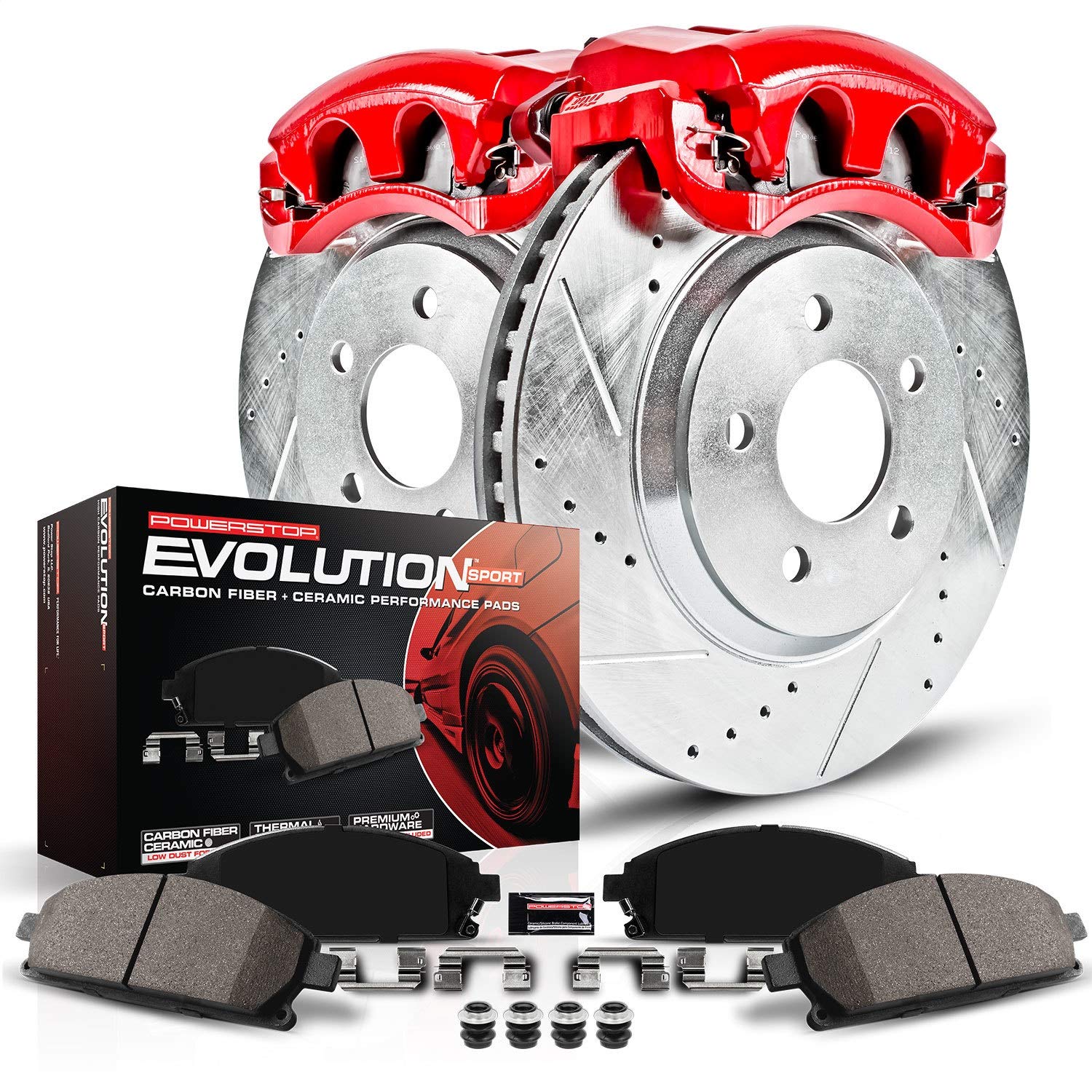 Z23EVOLUTIONSPORT BRAKE UPGRADE KIT WITH POWDER COATED CALIPERS