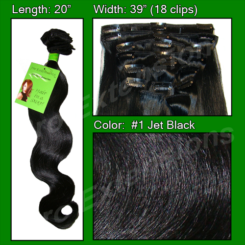 #1 Jet Black - 20 inch Body Wave