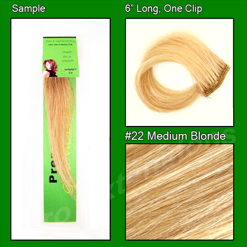 #22 Medium Blonde Sample