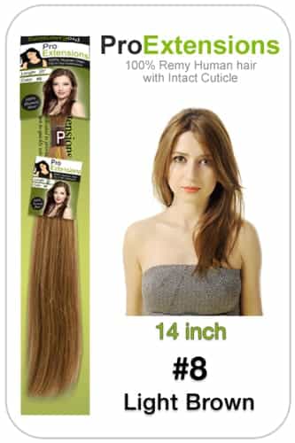 #8 Light Brown - 14 inch