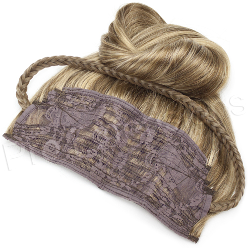 #4/27 Choc. Brown/Dark Golden Blonde - 20 inch Braided Tiara