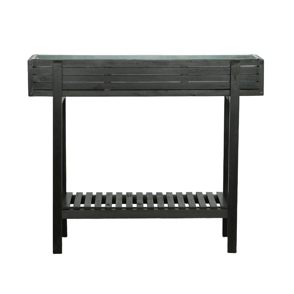 30" Herb Planter Black, Black