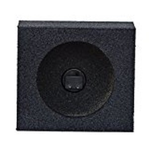Qpower Empty 6.5" Square Speaker Enclosure Pair QBomb (spray on Black Bedliner Coating)