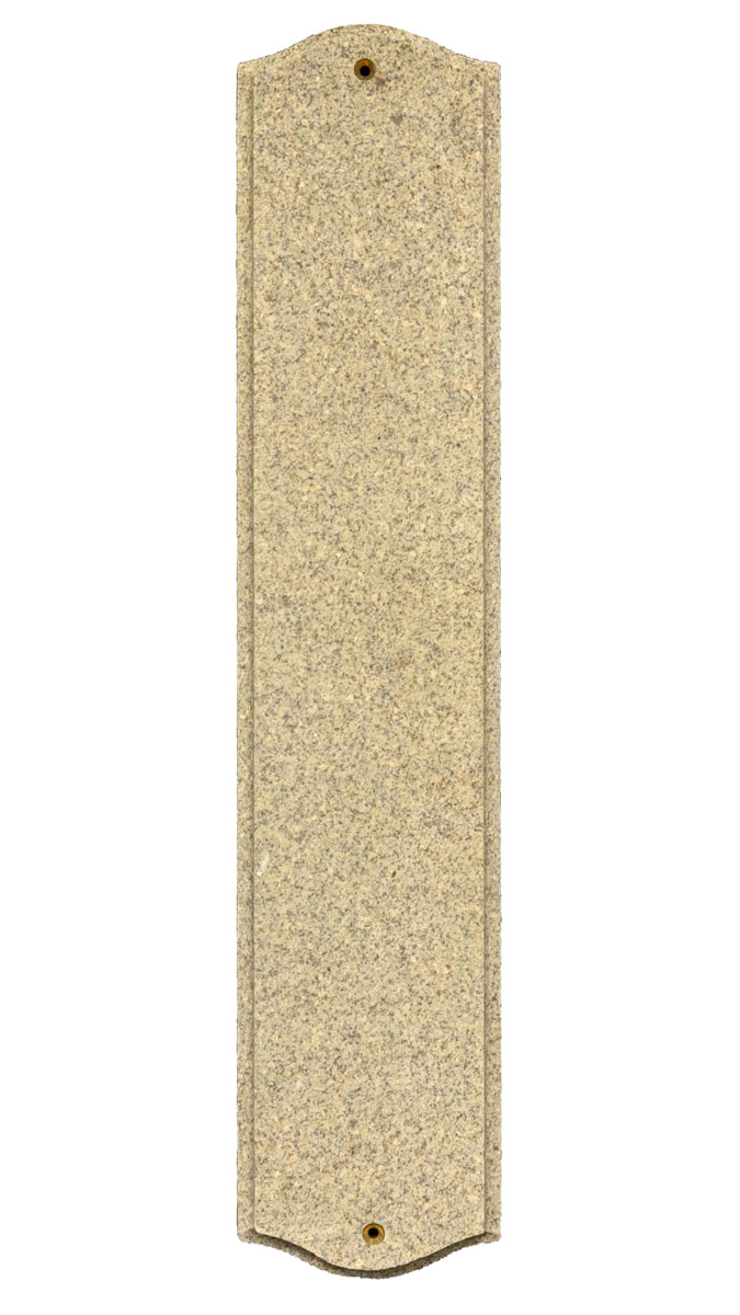 Solid Granite Address Plaque, Wexford Vertical, Sand Granite Natural