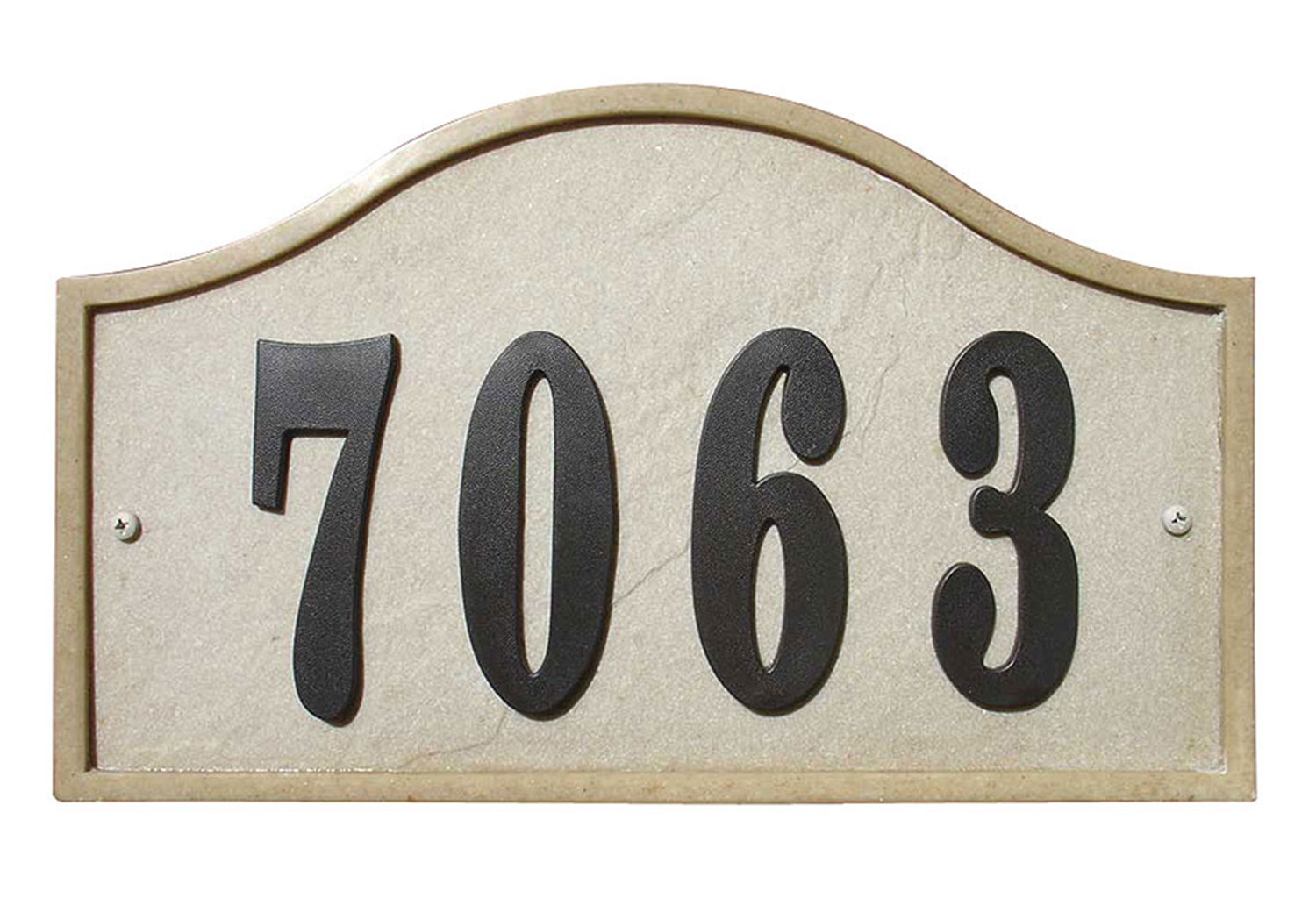 Ridgestone Crushed Stone Address Plaque "Do it yourself kit", Serpentine Sandsto