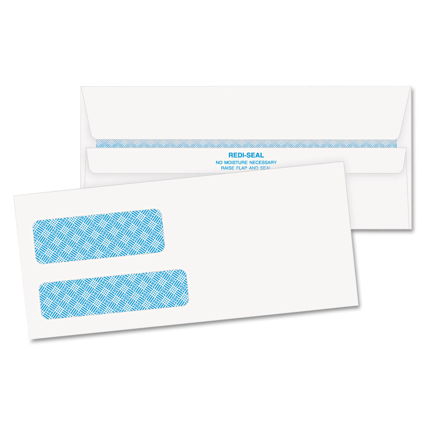 Quality Park Double Window Redi-Seal Envelopes - Double Window - #9 - 8 7/8" Width x 3 7/8" Length - 24 lb - Self-sealing - Wove