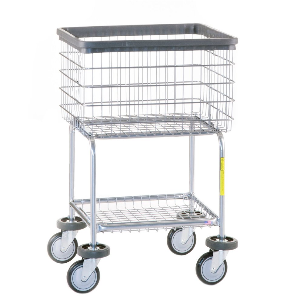 Deluxe Elevated Laundry Cart, Dura-Seven