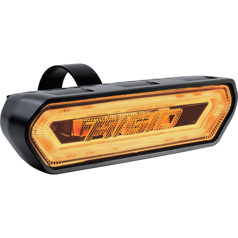 RIGID Chase, Rear Facing 5 Mode LED Light, Amber Halo, Black Housing