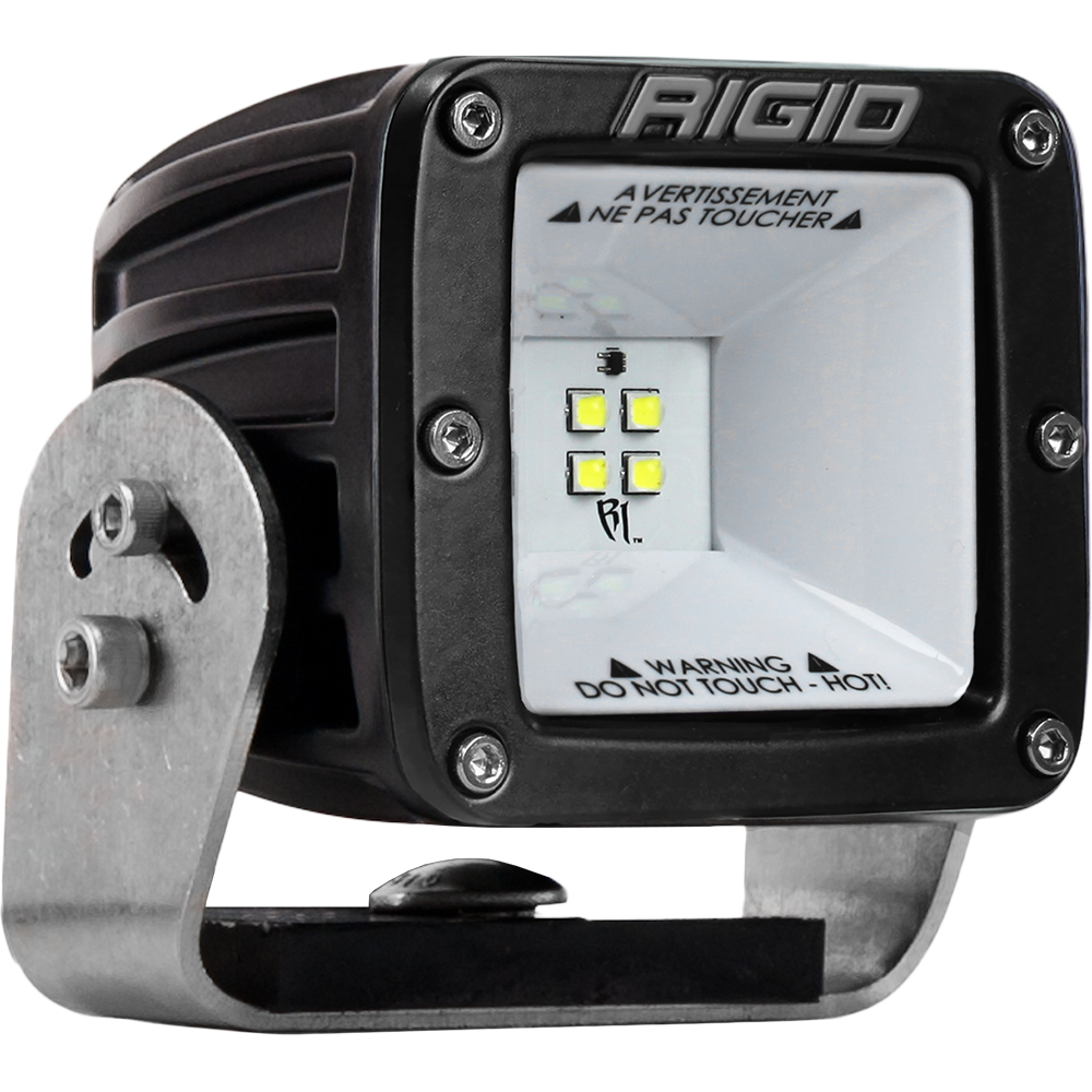 RIGID 2X2 115 Degree DC LED Scene Light, Surface Mount, Black Housing | Single