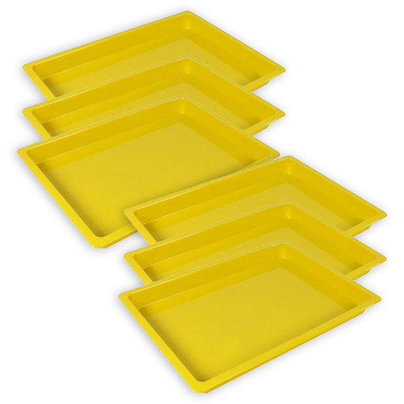 Medium Creativitray, Yellow, Pack of 6