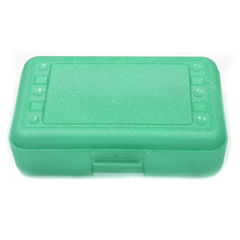 Pencil Box, Lime Sparkle