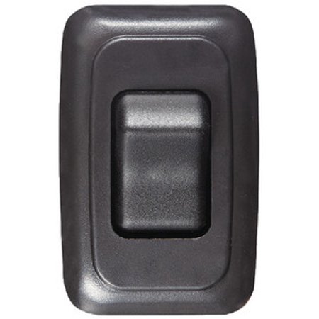 Contoured Wall Switch, Blk, Sgl, On/Off- Spst- Cut-Out 1-5/8Inh X 1-1/4Inw - Inc