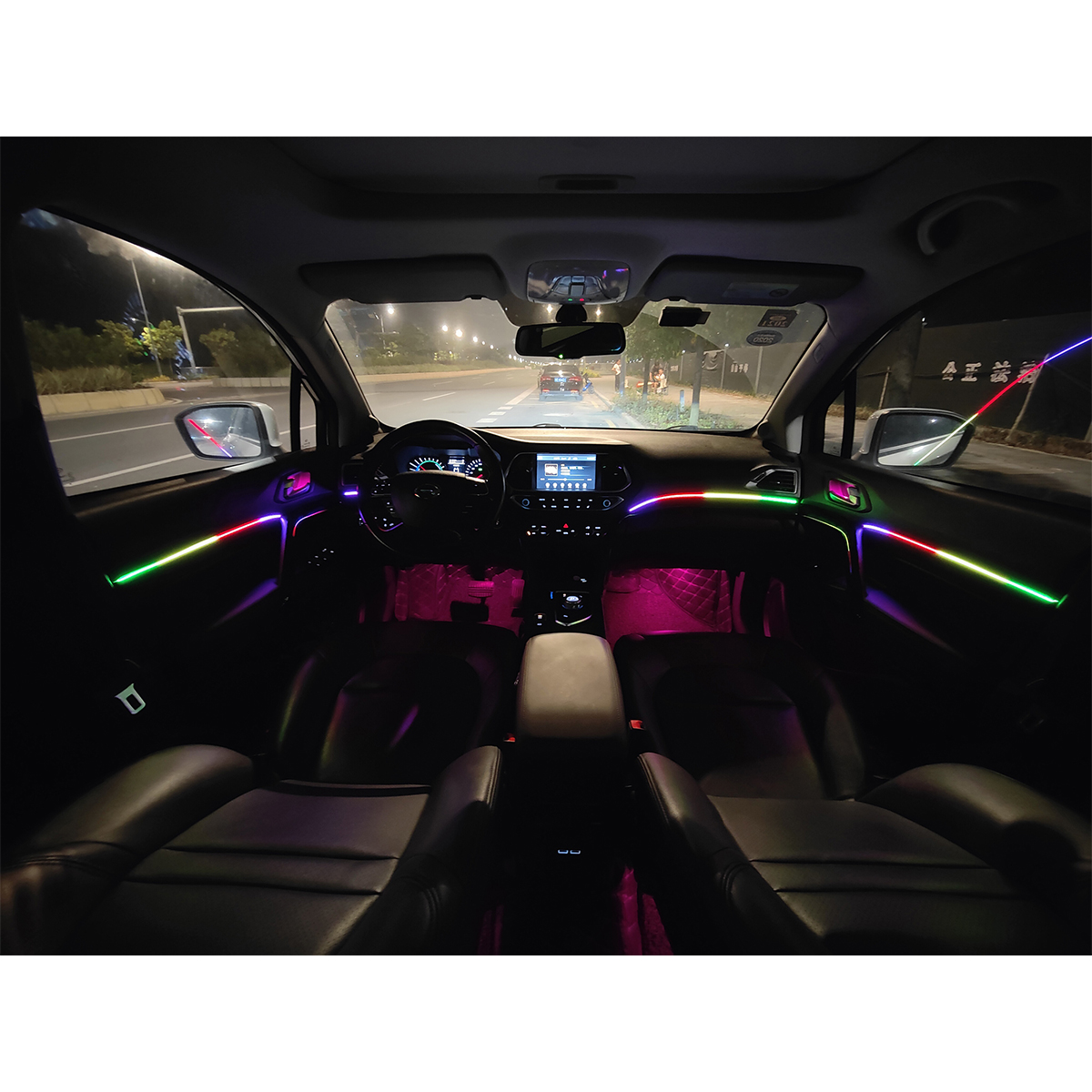 Racesport [[  Ea LED Interior Ambient 18-Pc RGBW Multicolor Ultra-Flow Series ColorSmart 