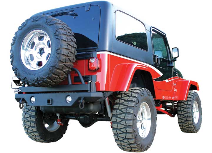 07-18 WRANGLER JK RECOVERY BUMPER REAR 2&4 DOOR (LIGHTS SOLD SEPARATELY) TEXTURE