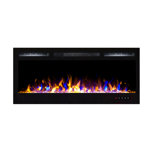 Regal Flame Fusion 50" Log Built-in Ventless Recessed Wall Mounted Electric Fireplace Better Than Wood Fireplaces, Gas Logs, Ins