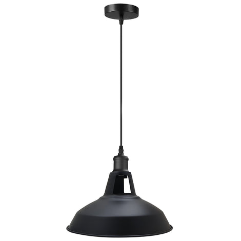 Metal Barn Slotted Shade Pendant