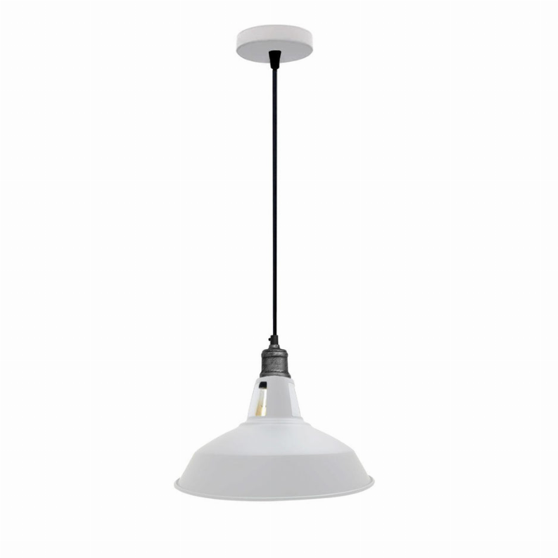 Metal Barn Slotted Shade Pendant