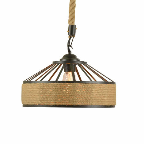 Vintage Metal Hemp Ceiling Pendant