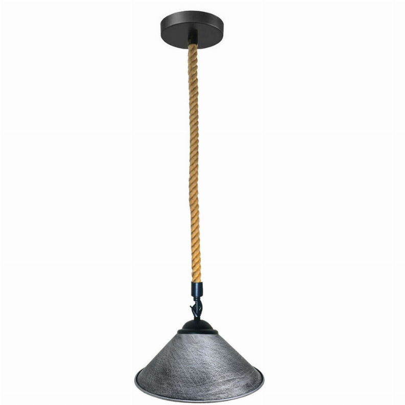 Pendant Light cone Shade With Hemp Rope