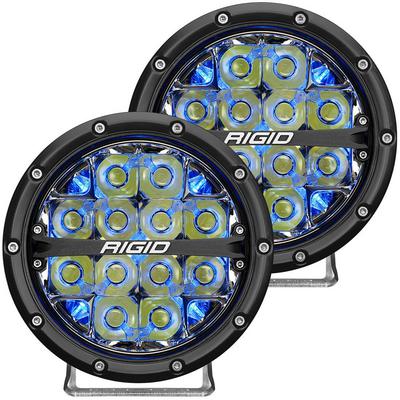 360-SERIES 6 INCH LED OFF-ROAD SPOT BEAM BLU BACKLIGHT PAIR