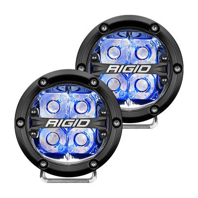 360-SERIES 4 INCH LED OFF-ROAD SPOT BEAM BLU BACKLIGHT PAIR