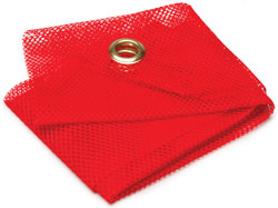 Danger Flag 16X16 in. Red W/Grommets