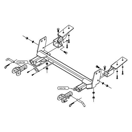 2010 DODGE RAM 2500; 11-12 RAM 2500 TOW BAR MNTG BRKT KIT