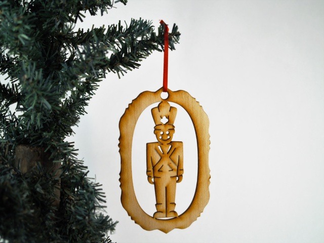 Christmas Themed Unfinished Tree Ornament - Toy Soldier