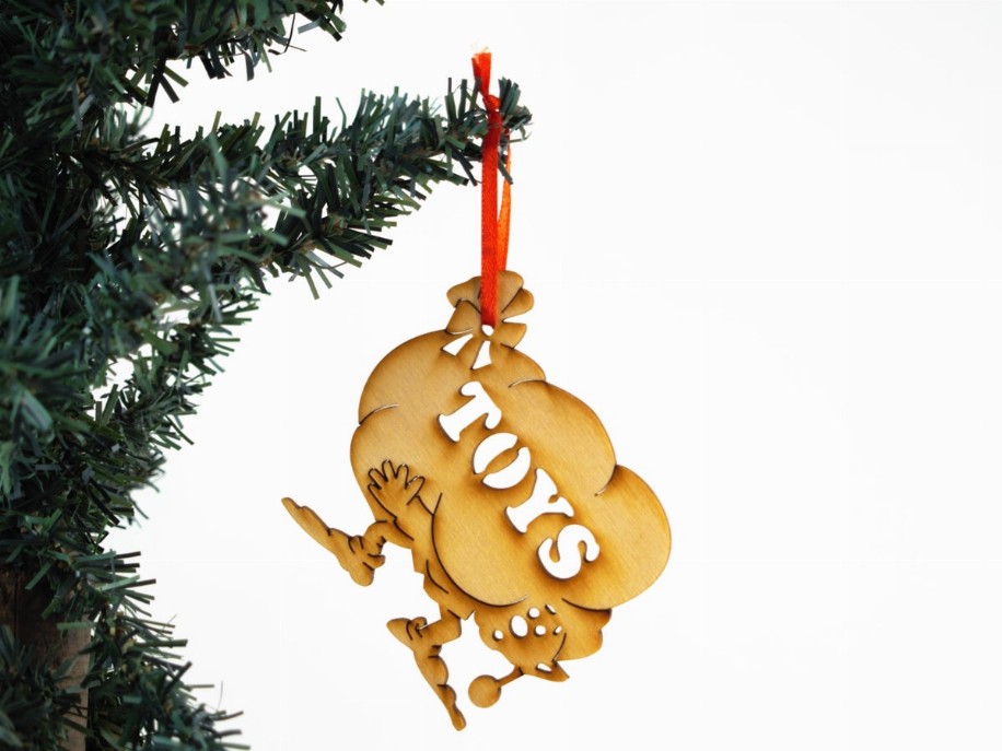 Christmas Themed Unfinished Tree Ornament - Toys