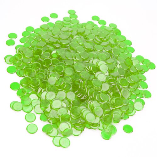 1000 Pack Green Bingo Chips