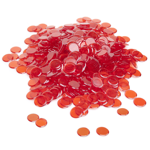 300 Pack Red Bingo Chips