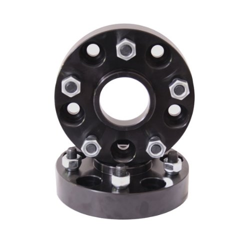 07-18 JEEP WRANGLER WHEEL SPACER PAIR,BLACK 5 ON 5 1.5IN SPACER