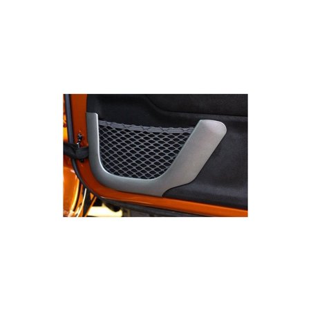 FRONT CHARCOAL DOOR NET TRIM FOR 11-16 WRANGLER(JK)