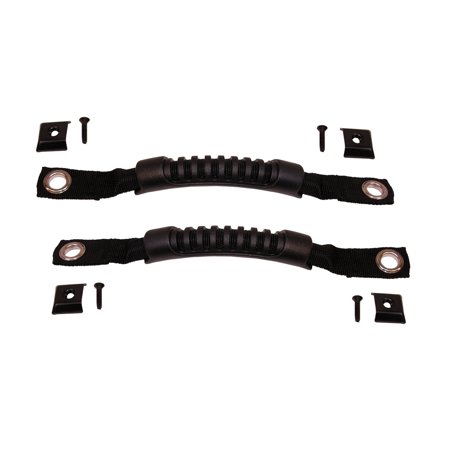 DOOR GRAB STRAP PAIR9795 WRANGLER BLACK