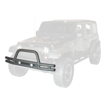 TUBE BUMPER FRONT TEXTURED BLACK JK 0716 WRANGLER