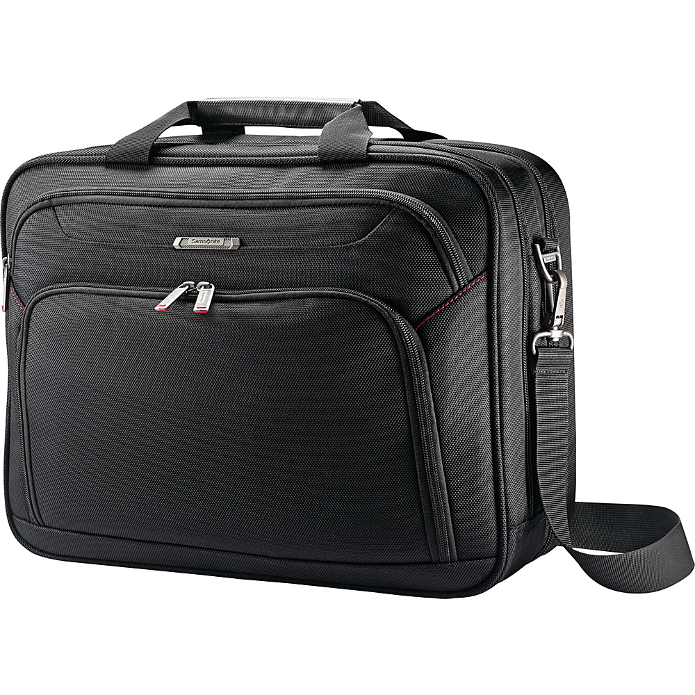 Xenon 3 Toploader Briefcase, 16.5" x 4.75" x 12.75", Polyester, Black