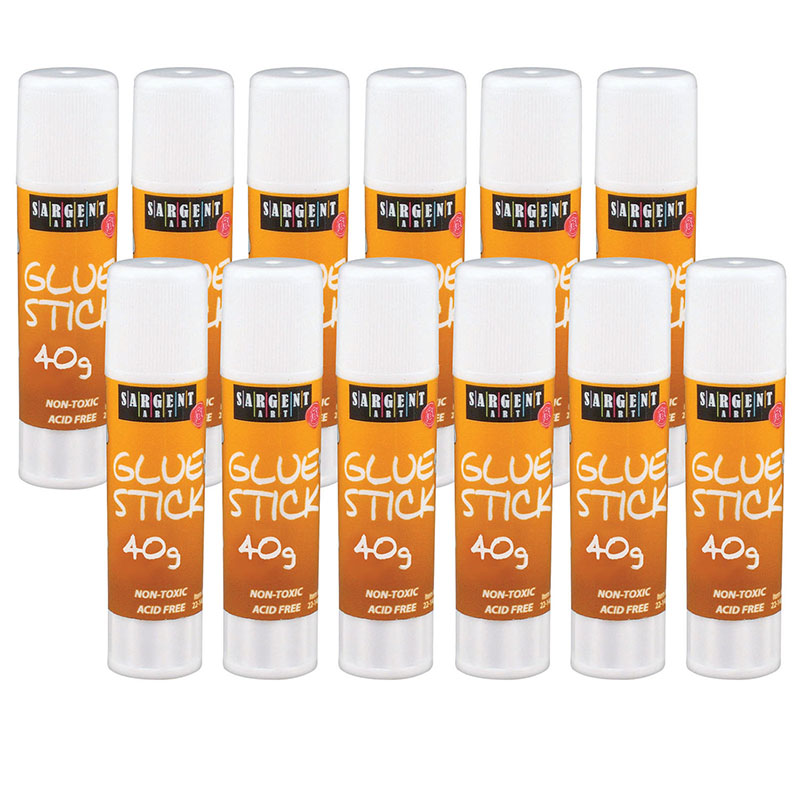 Glue Stick, Washable, 40g, Pack of 12