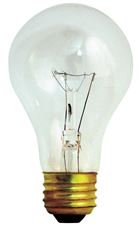 25 Watt A19 Incandescent; Clear; 2500 Average rated hours; 170 Lumens; Medium base; 130 Volt; 2/Pack