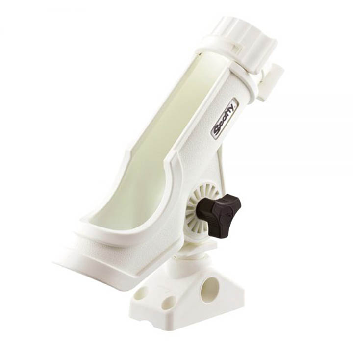 Scotty Power Lock Rod Holder with Combination Side/Deck Mount White