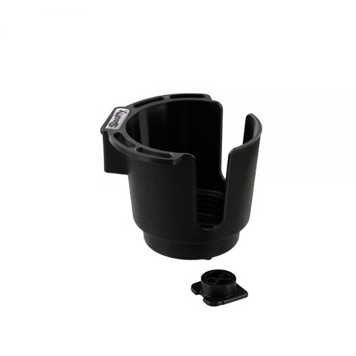 Scotty Cup Holder with Bulkhead/Gunnel Mount Black