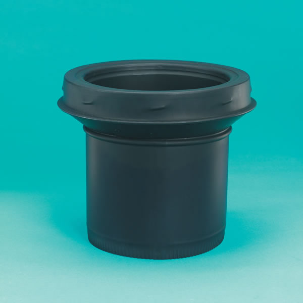 7" Selkirk SuperVent Painted Black Stainless Steel Stovepipe To Chimney Adaptor - JSC7ASE