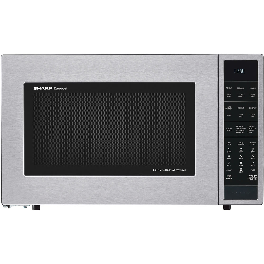 1.5 cu. ft., 900w Carousel Countertop Convection Microwave Oven, Sensor Interactive, Stainless Steel