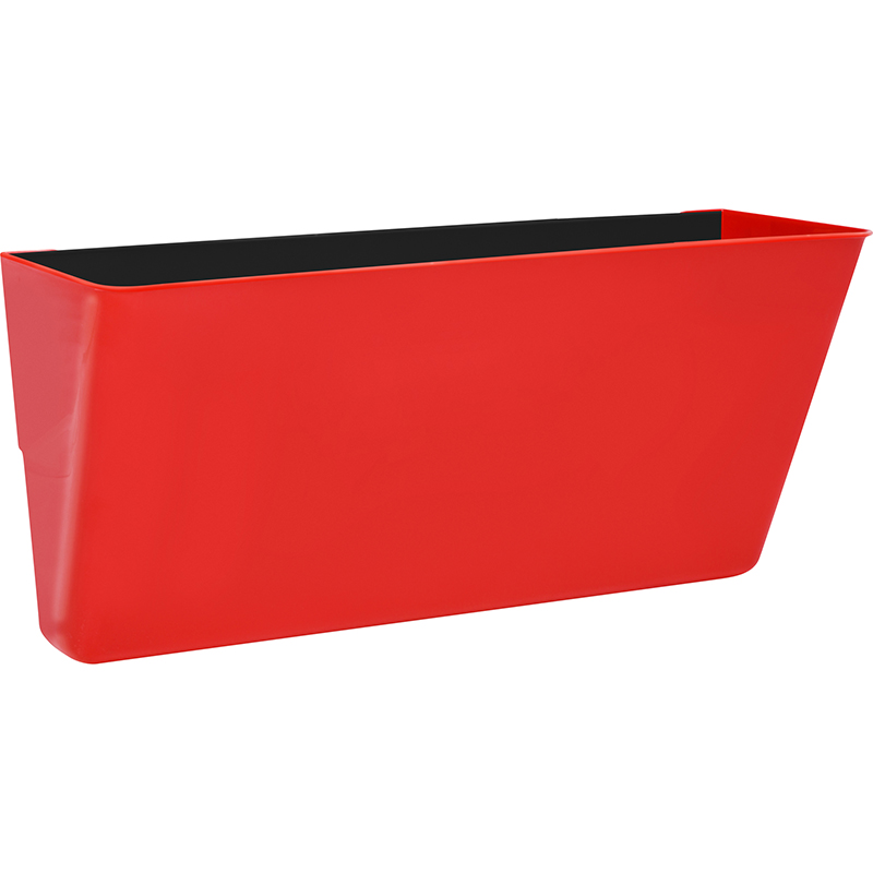 Letter-Size Magnetic Wall Pocket, Red