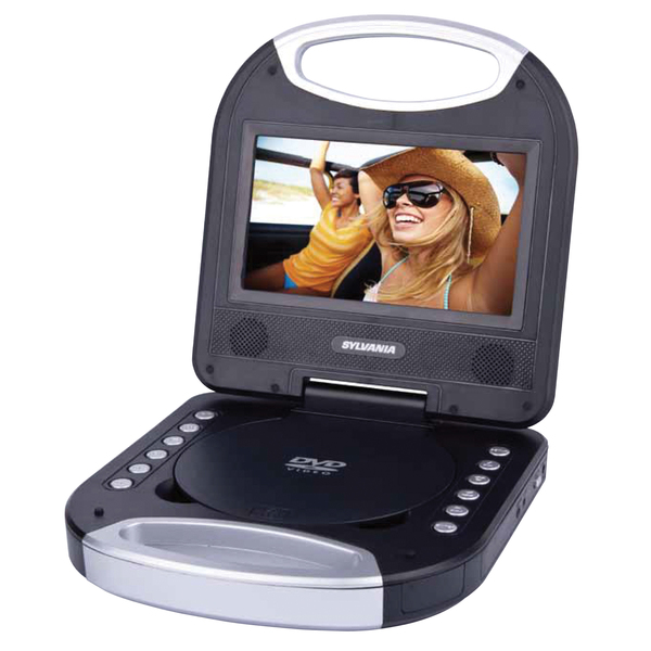 SYLVANIA SDVD7049-BLACK 7" Portable DVD Player with Integrated Handle (Black)