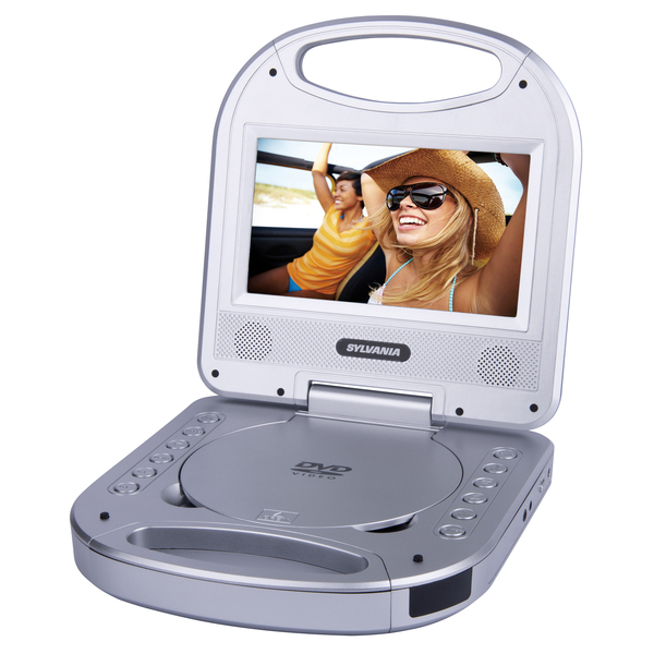 SYLVANIA SDVD7049-SILVER 7" Portable DVD Player with Integrated Handle (Silver)